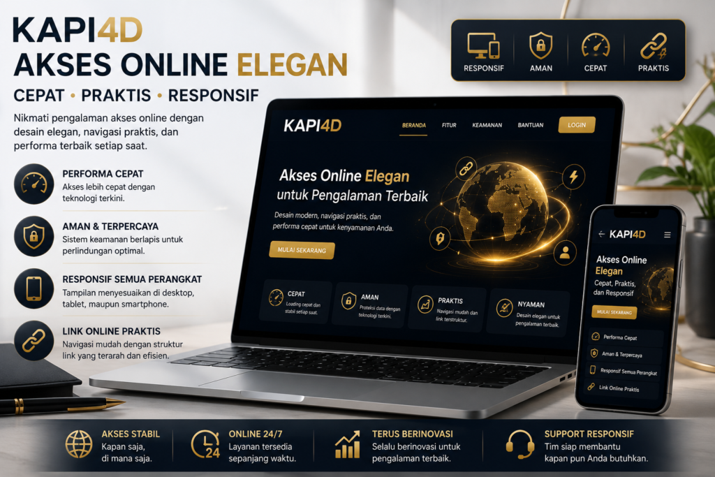 KAPI4D Akses Online Elegan dan Cepat dan Responsif