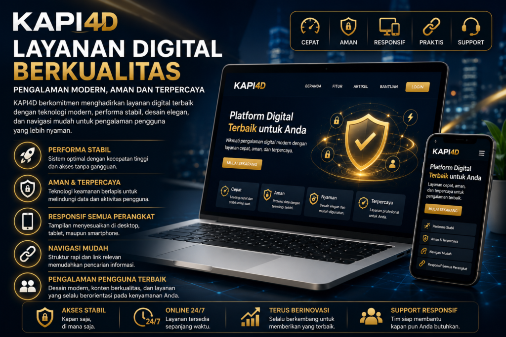 KAPI4D Layanan Digital Berkualitas dengan Pengalaman Modern